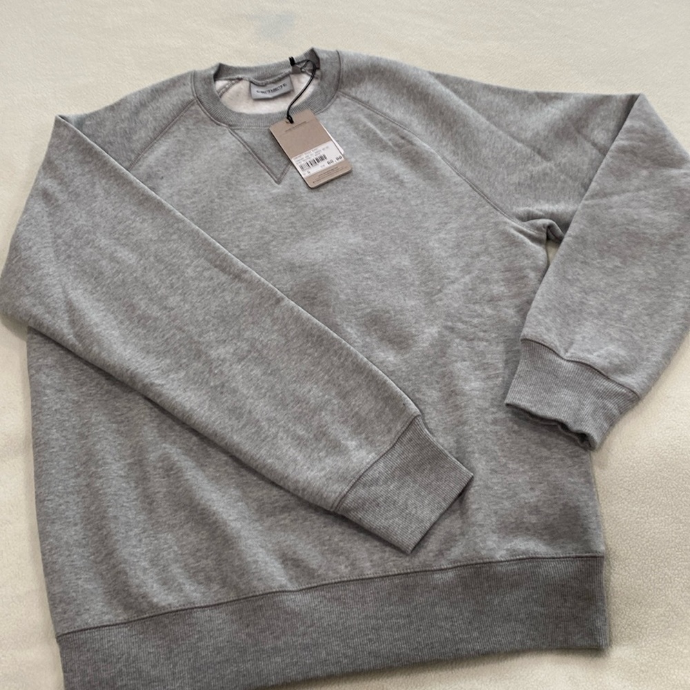 Carhartt Chase Sweatshirt. size small. Heather gray.
